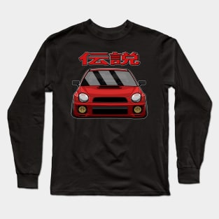 red Subie Bug Eye Legend Long Sleeve T-Shirt